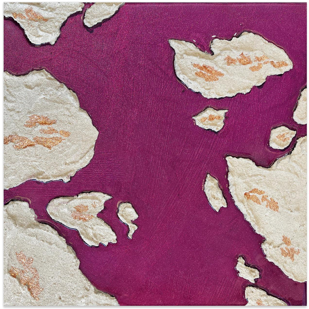 Wandkunst Aubergine Inseln