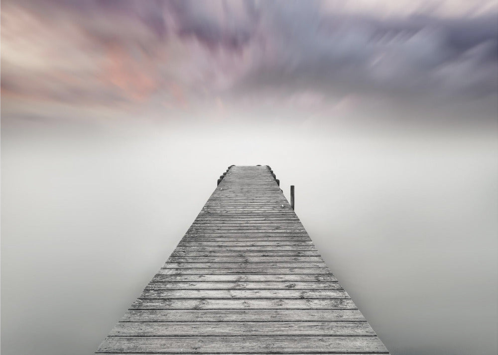 Quay Pier im Nebel