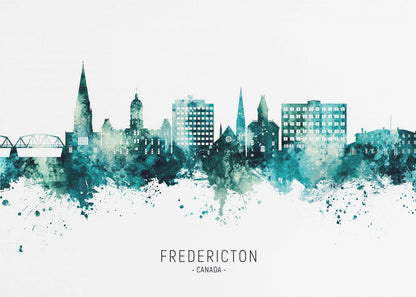 Wandkunst Fredericton Kanada Skyline