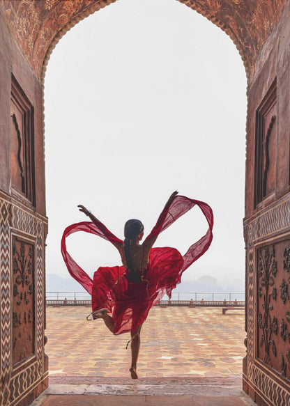 Wall art Taj Mahal's Heart Canvas Print