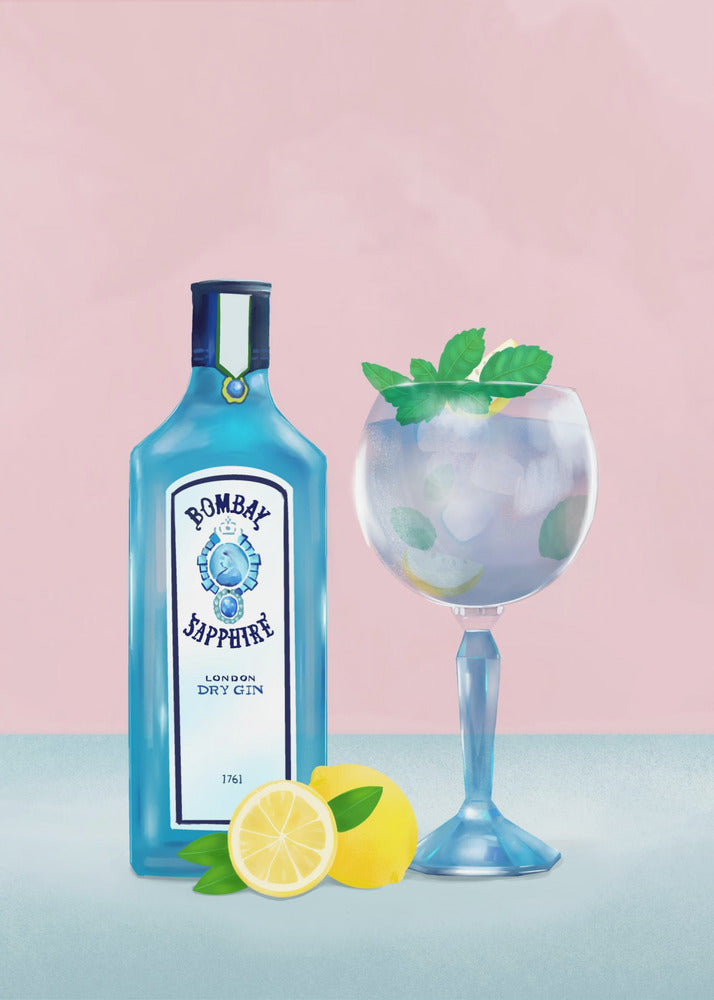 Wandbild Gin Cocktail