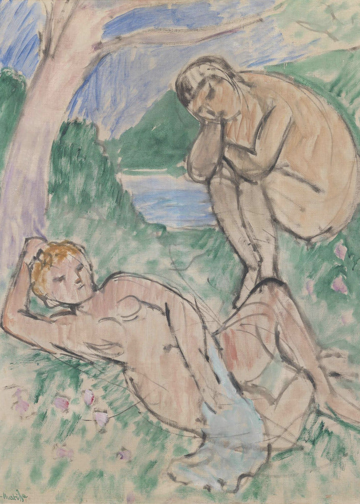 Wall art Baigneurs