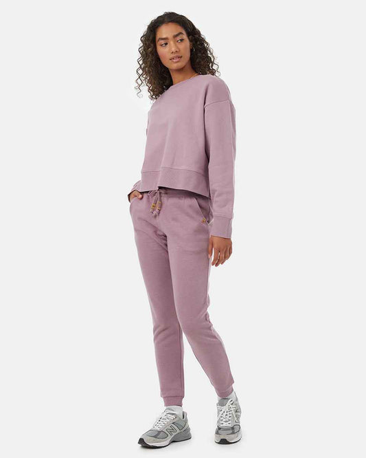 Recycled Cotton Oversized Cropped Crew