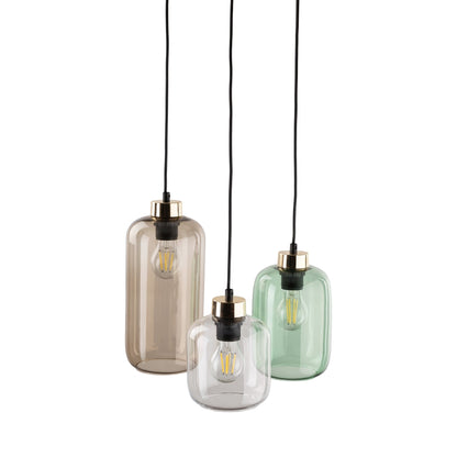 MARCO Mid-Century Modern 3-Light Pendant for Kitchen Island & Dining Table