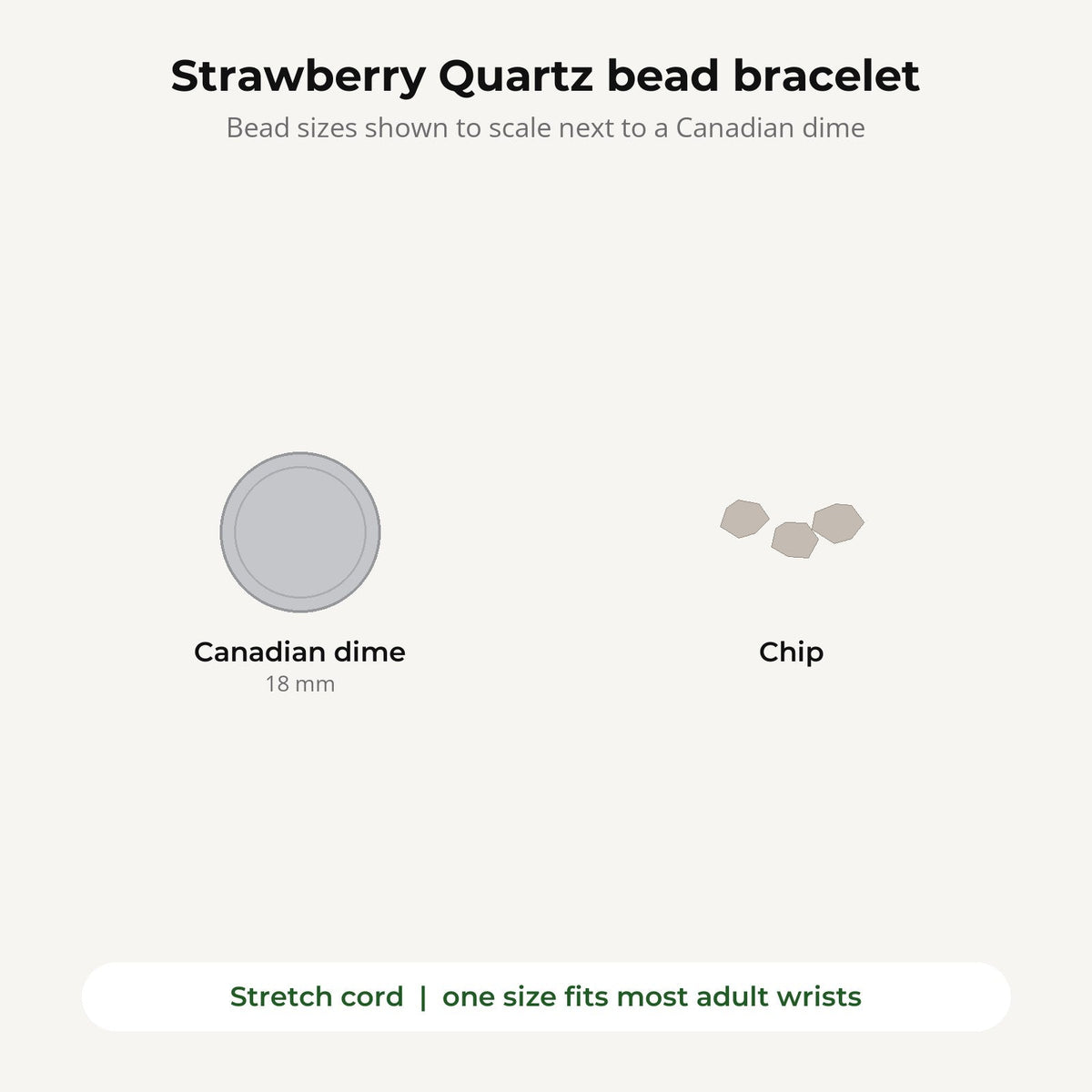 Strawberry Quartz Chip Bracelet