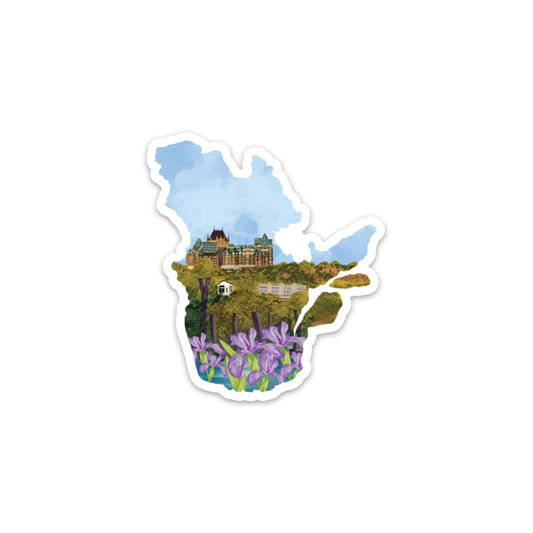 Quebec Vinyl Sticker
