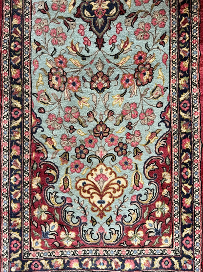 Persian Qom Runner | 6' 5" x 1' 8"