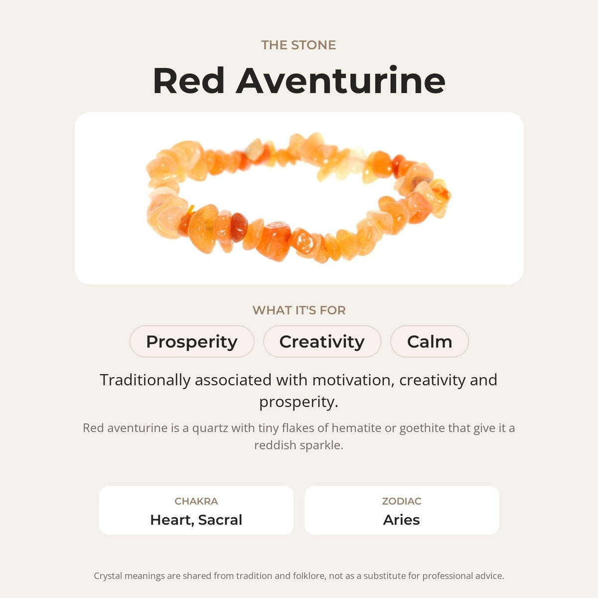 Red Aventurine Chip Bracelet