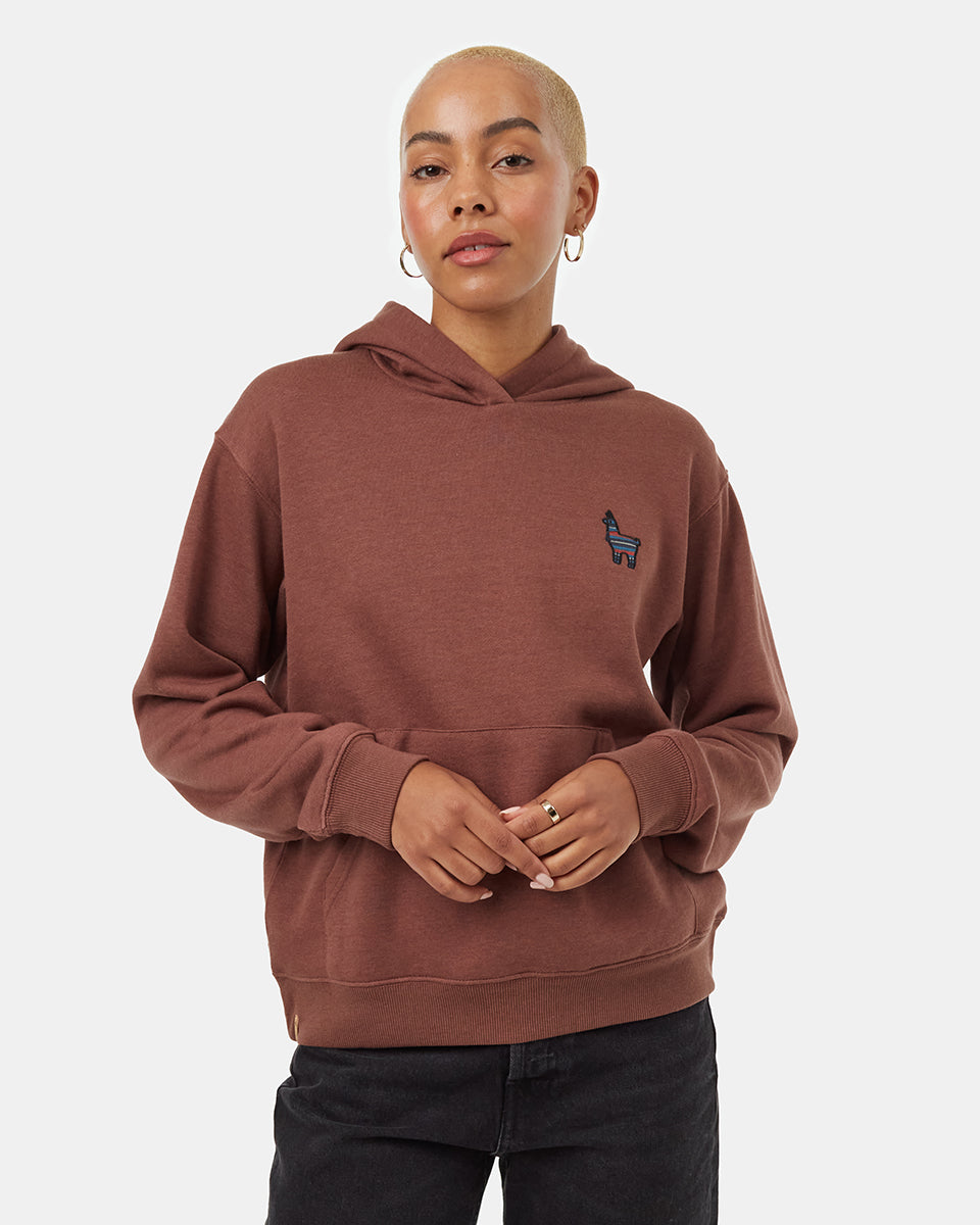 Peru Bestickter Lama-Hoodie