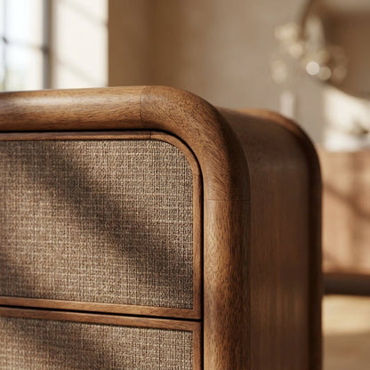 Reiko 6 Drawer Dresser Warm Brown