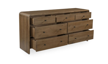 Rhodes 7 Drawer Dresser Oak