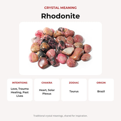 Rhodonite Light Tumbled Stones