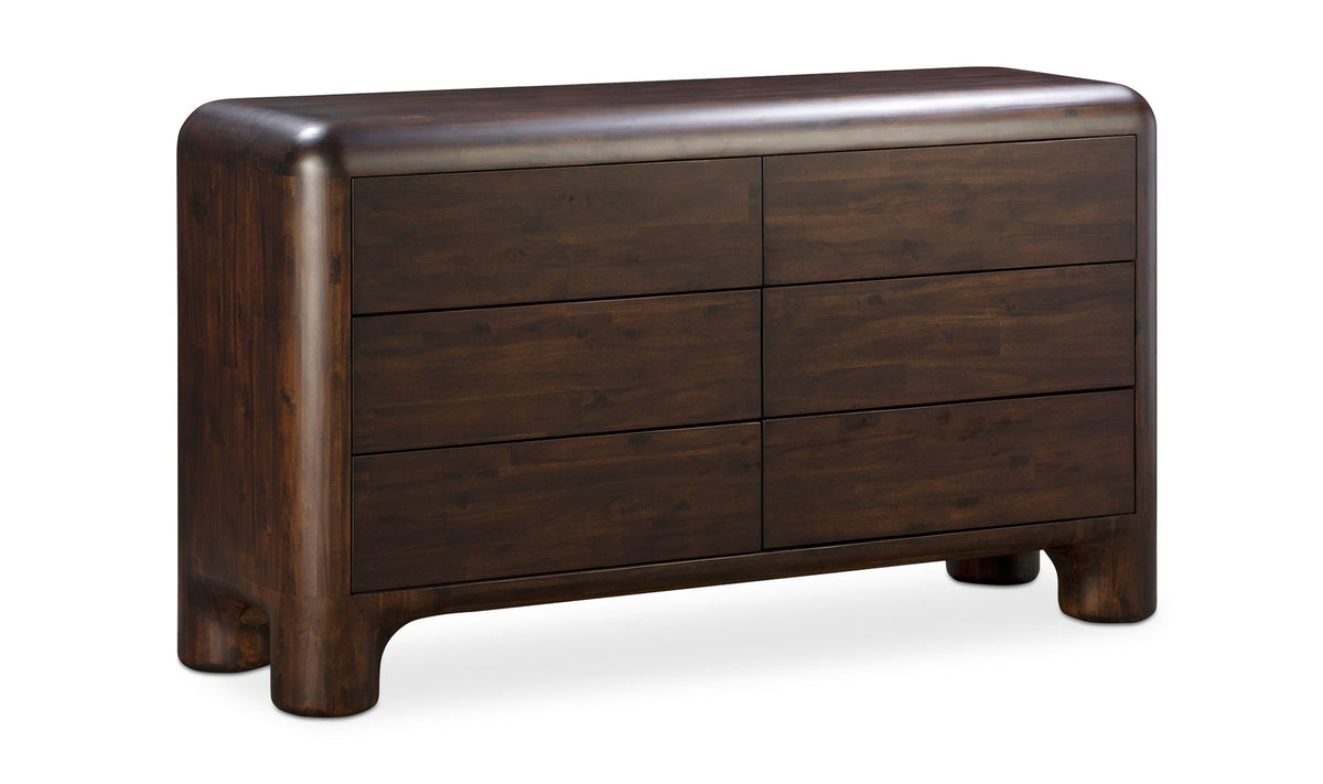 Riordan 6 Drawer Dresser Dark Brown