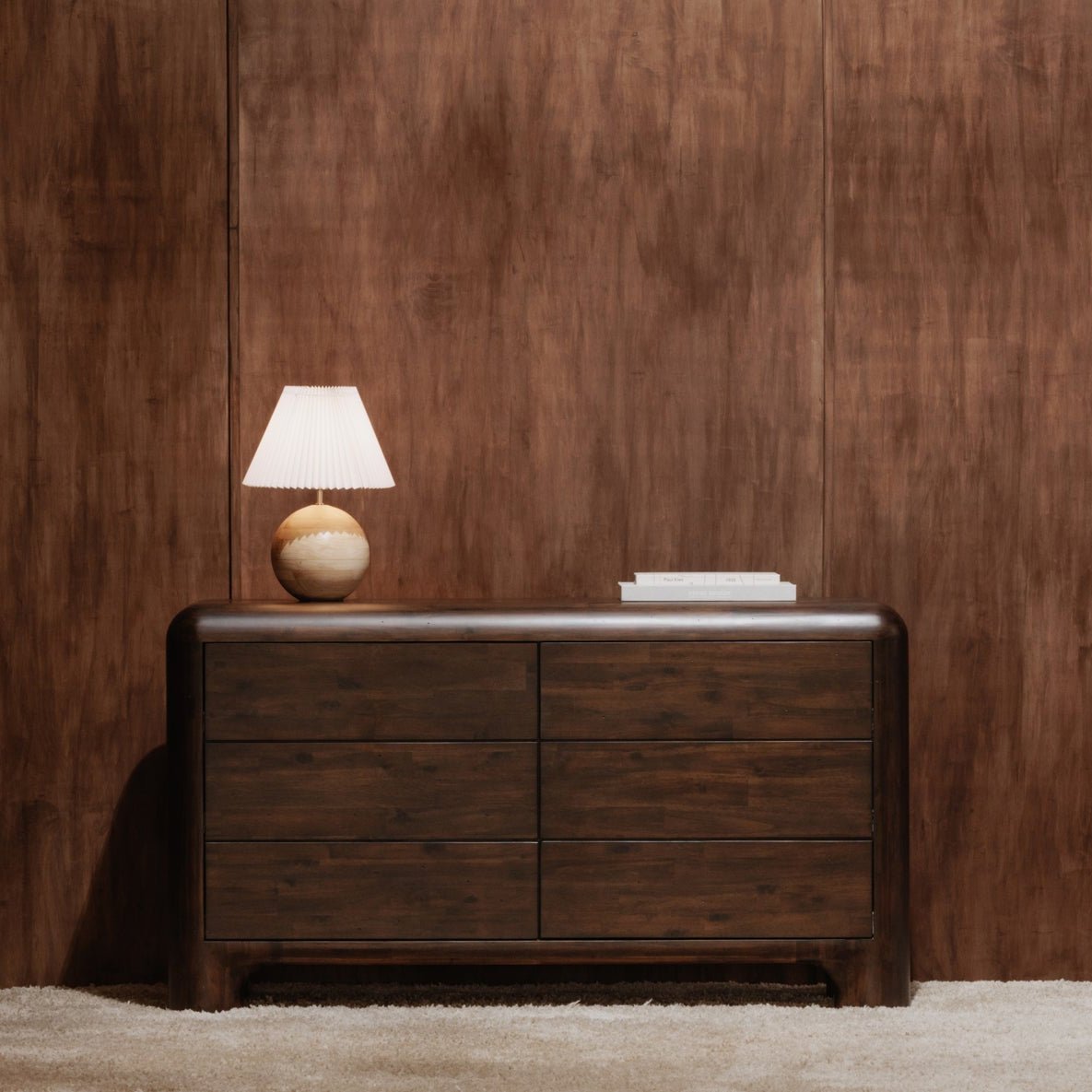 Riordan 6 Drawer Dresser Dark Brown