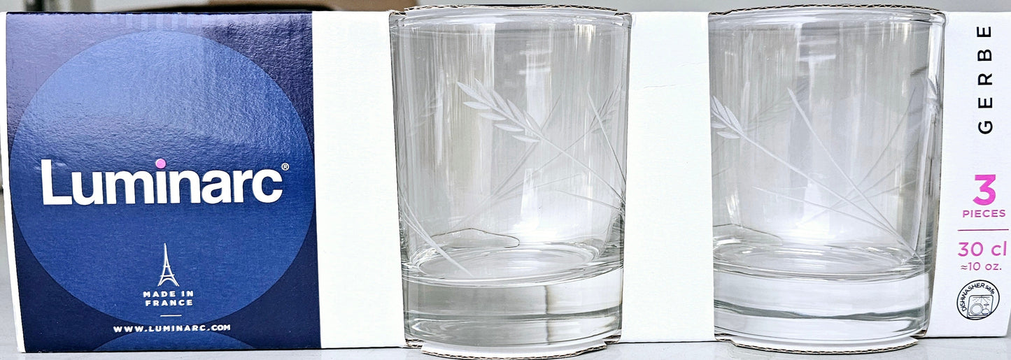 Luminarc Gerbe Old Fashioned 10oz 3er-Set
