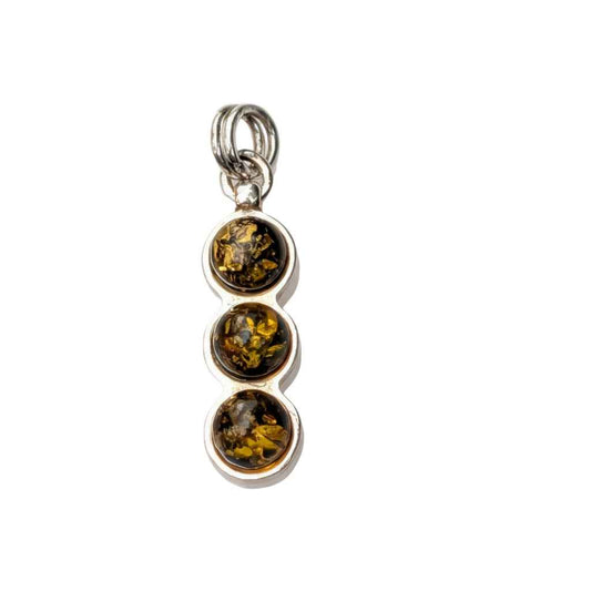 Forest Ray Pendant | Sterling Silver Baltic Amber | Tears of the Sun