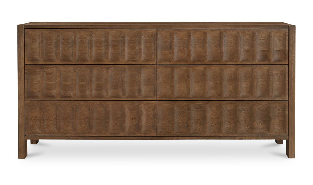 Ronan 6 Drawer Dresser Brown