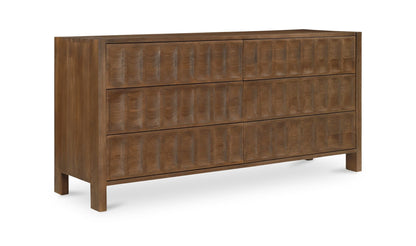Ronan 6 Drawer Dresser Brown