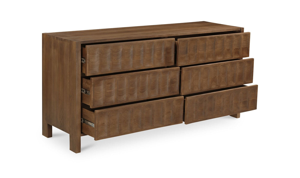 Ronan 6 Drawer Dresser Brown