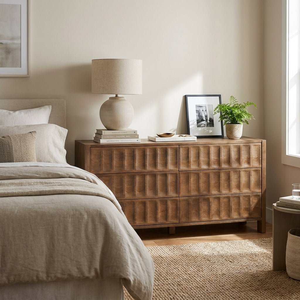 Ronan 6 Drawer Dresser Brown
