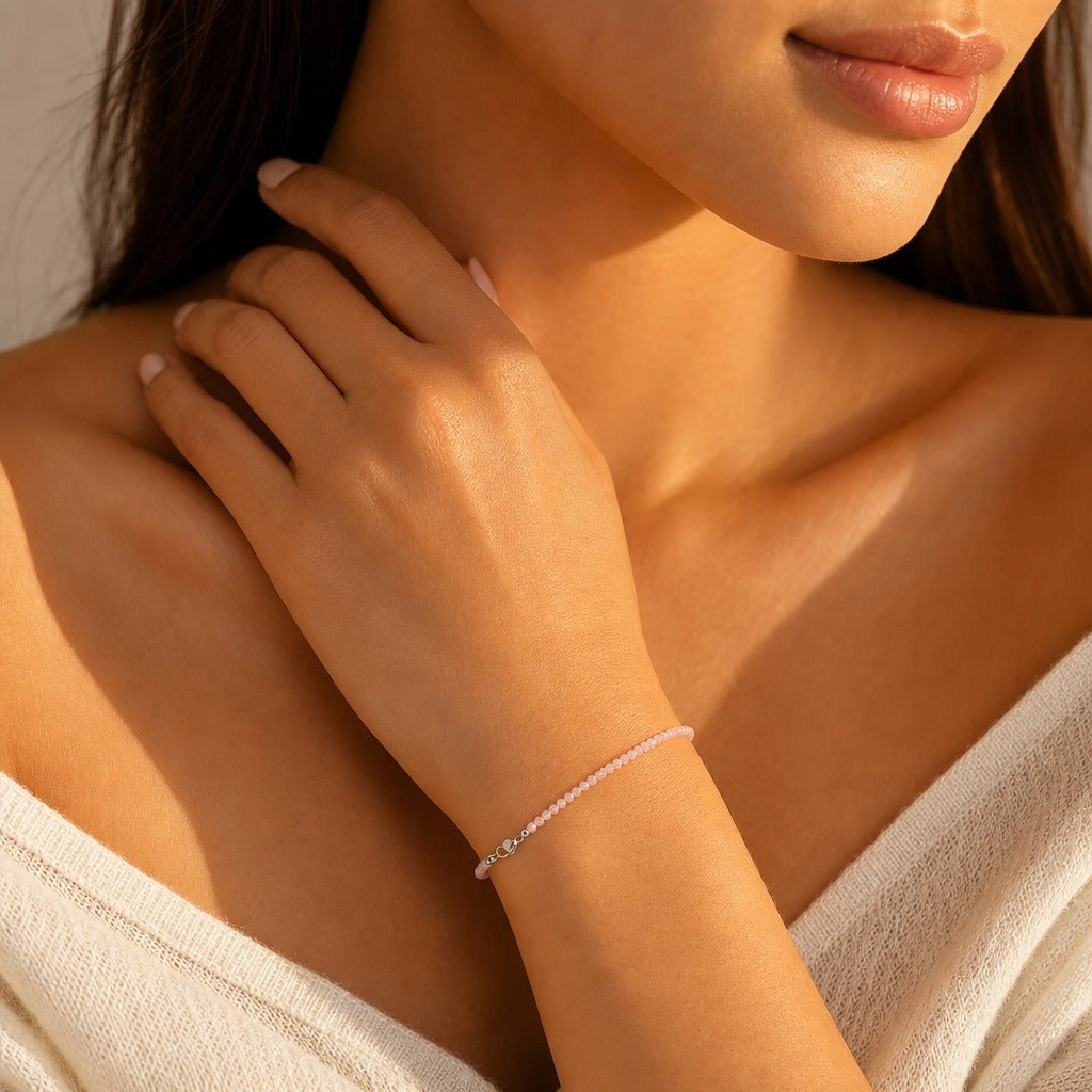 Rose Quartz Bracelet - 2-3mm