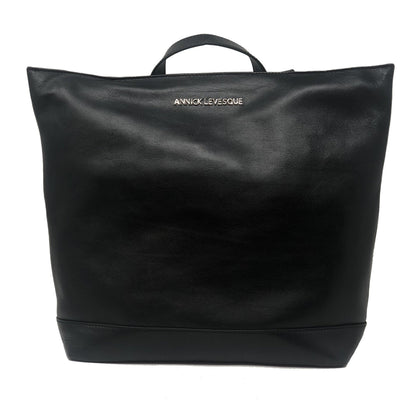 Sac à dos en cuir Antivol noir | Lore