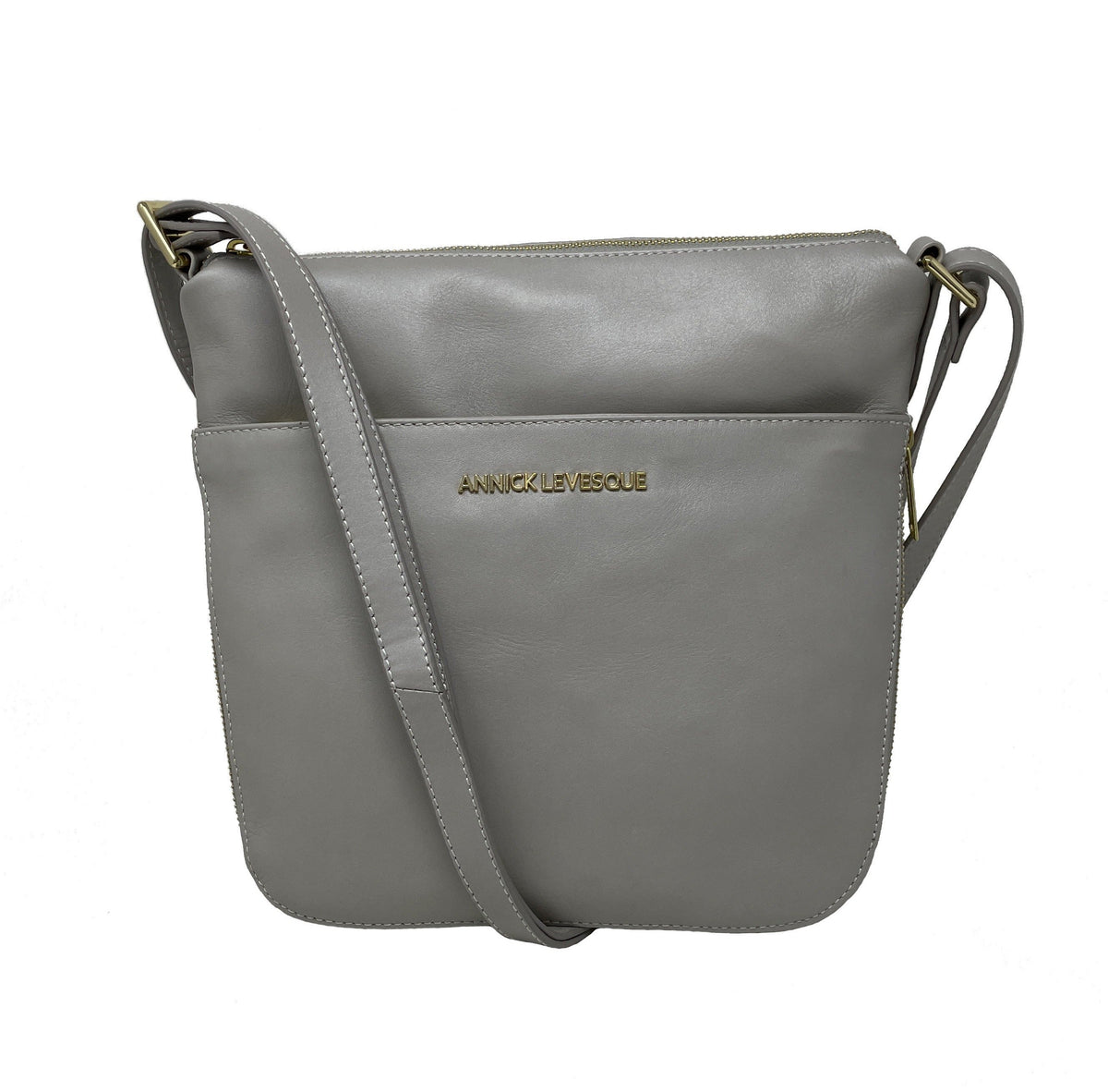 Sac à main en cuir véritable transformable perlé | Josée