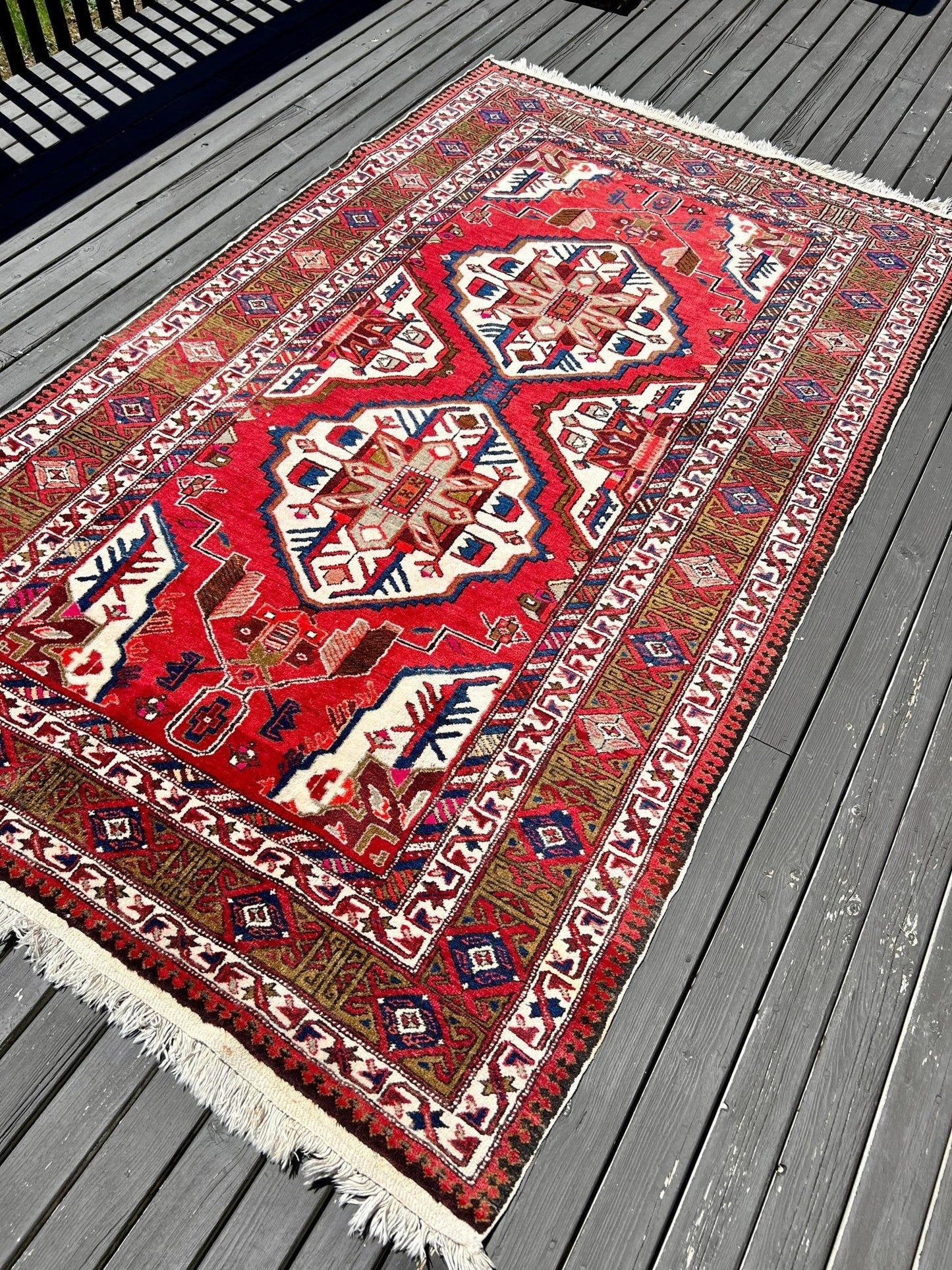 Shirin | 5' 3" x 8' 6" | Vintage Persian Meshkin Rug