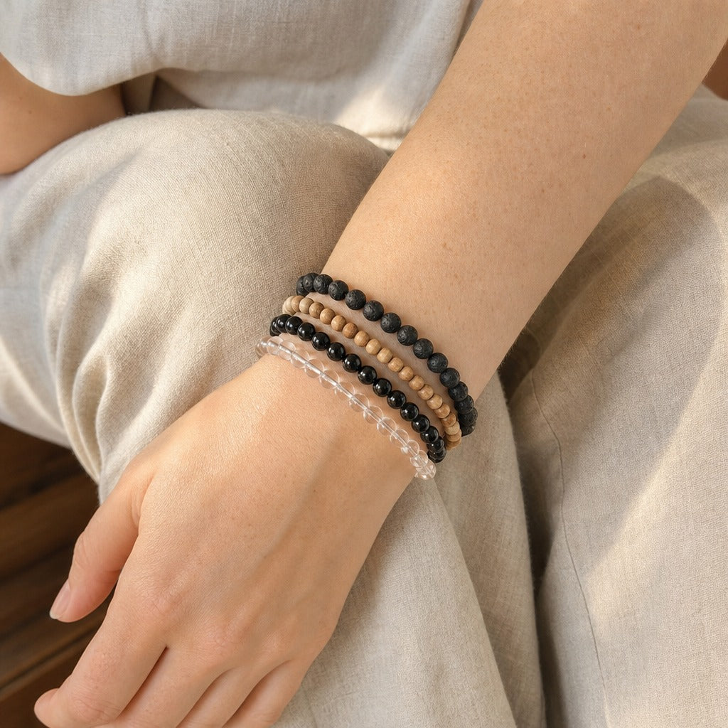 Shungite Bracelet Round - 6mm