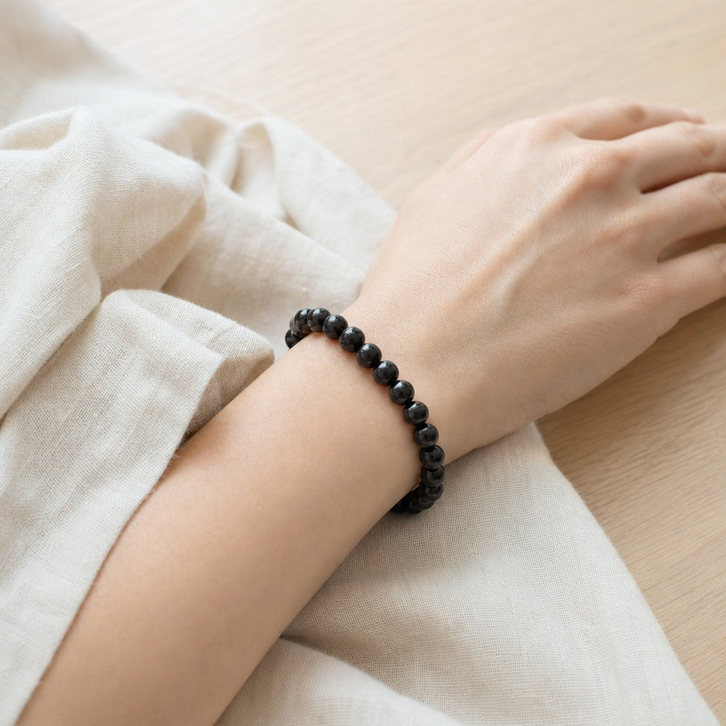 Shungite Bracelet Round - 8mm