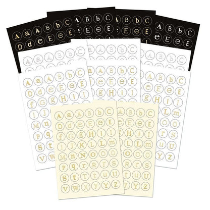 Stickables Self-Adhesive Letter Coins - Essential Colours
