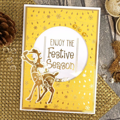 Christmas Stickables A5 Self-Adhesive Foiled Papers