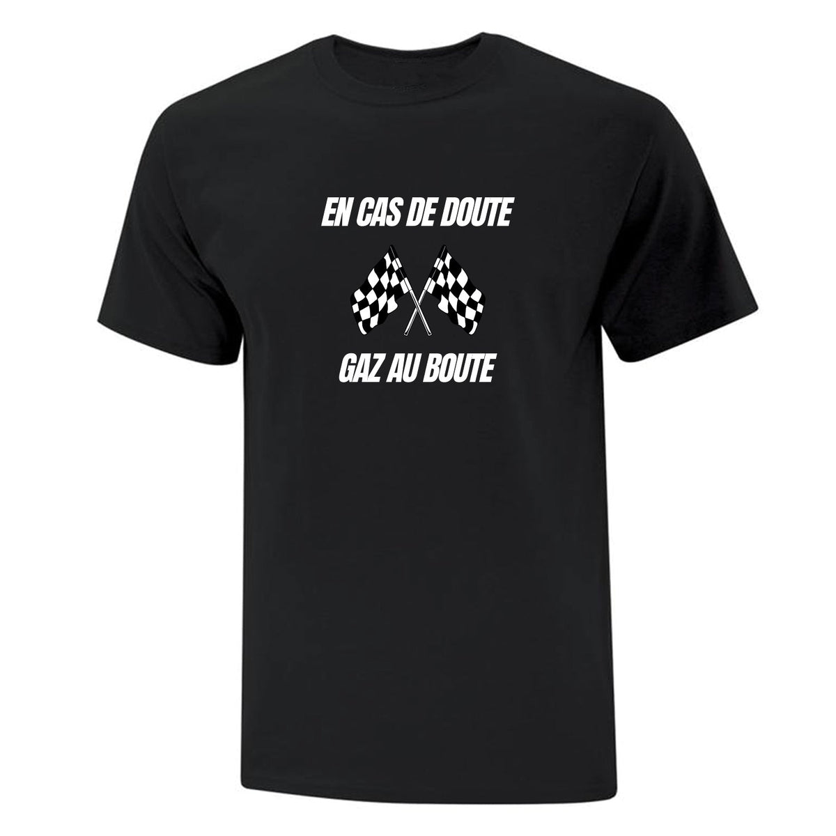 T-shirt "Gaz au boute" imprimé