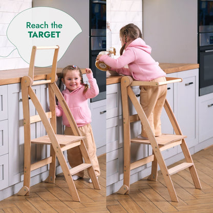 Toddler Tower: Step stool for Kids - Graphite