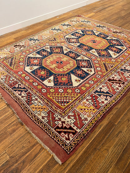 Turkish Ezine Rug | 4' 8" x 5' 11"