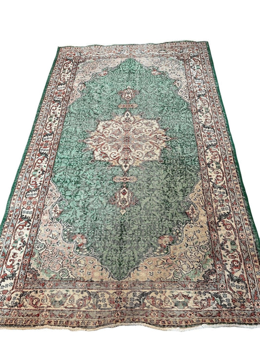 Vintage Turkish Oushak Rug | 9’ 1" x 5’ 6”