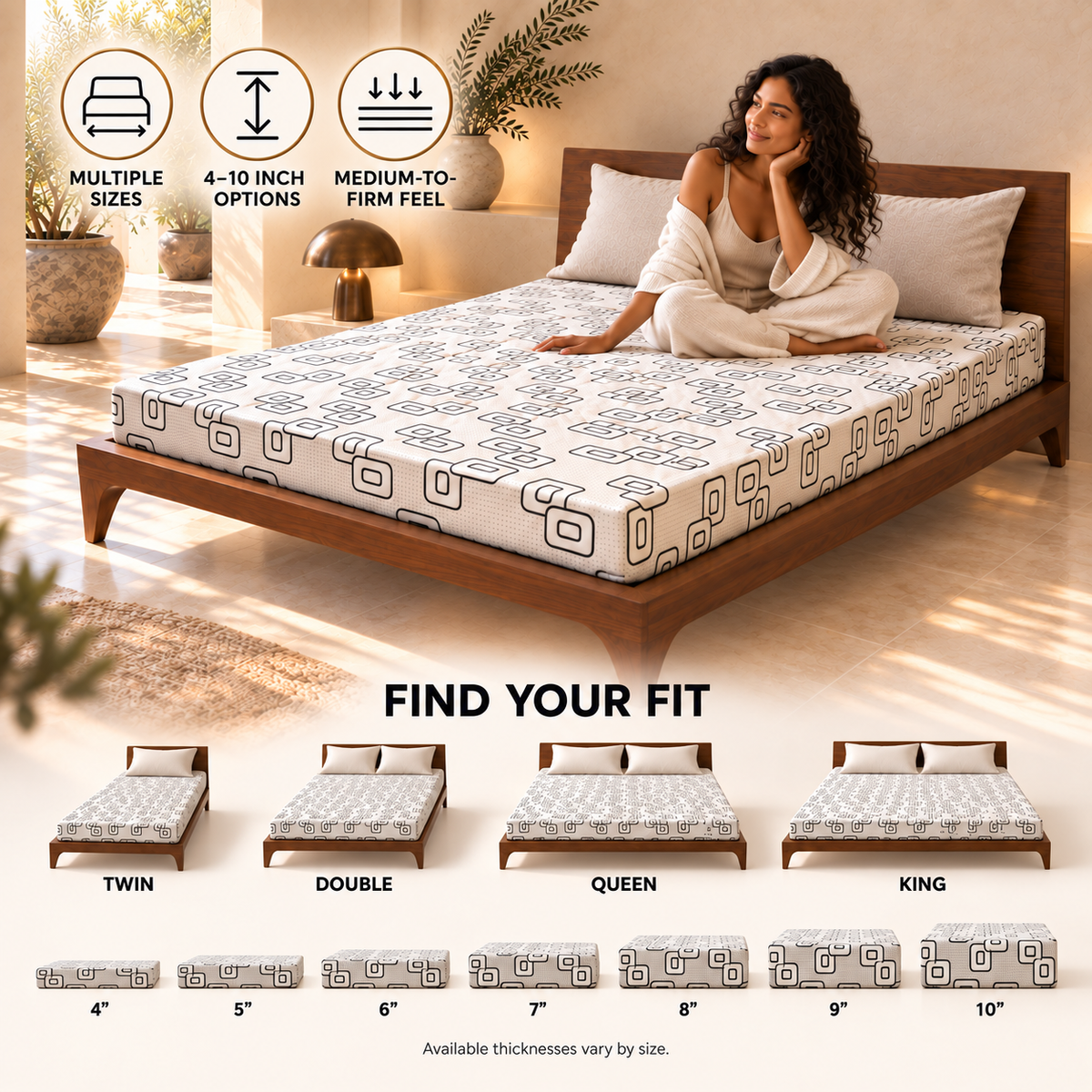 UltraFlex® DIVINE – Double-Sided High-Density Foam Mattress Made in Canada