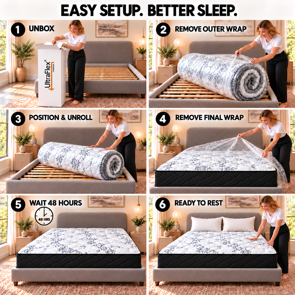 UltraFlex® ESSENCE Gel Memory Foam Mattress with Bio-Based Foam – Made in Canada