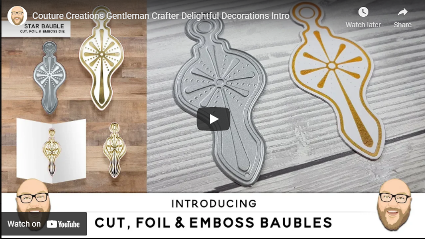 Couture Creations Beaded Bauble Cut, Foil and Emboss Die (CO727008)
