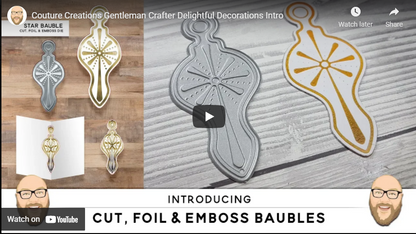 Couture Creations Beaded Bauble Cut, Foil and Emboss Die (CO727008)