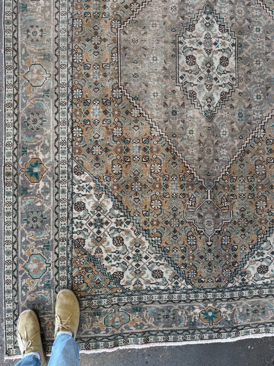 Vintage Ardabil Rug | 6' 11"	x 9' 5"