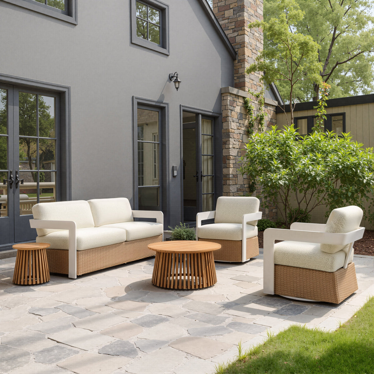 Olmo Outdoor Side Table - Natural