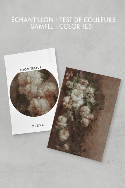 WEISSE PIVOINE, Werk auf gespanntem Canvas