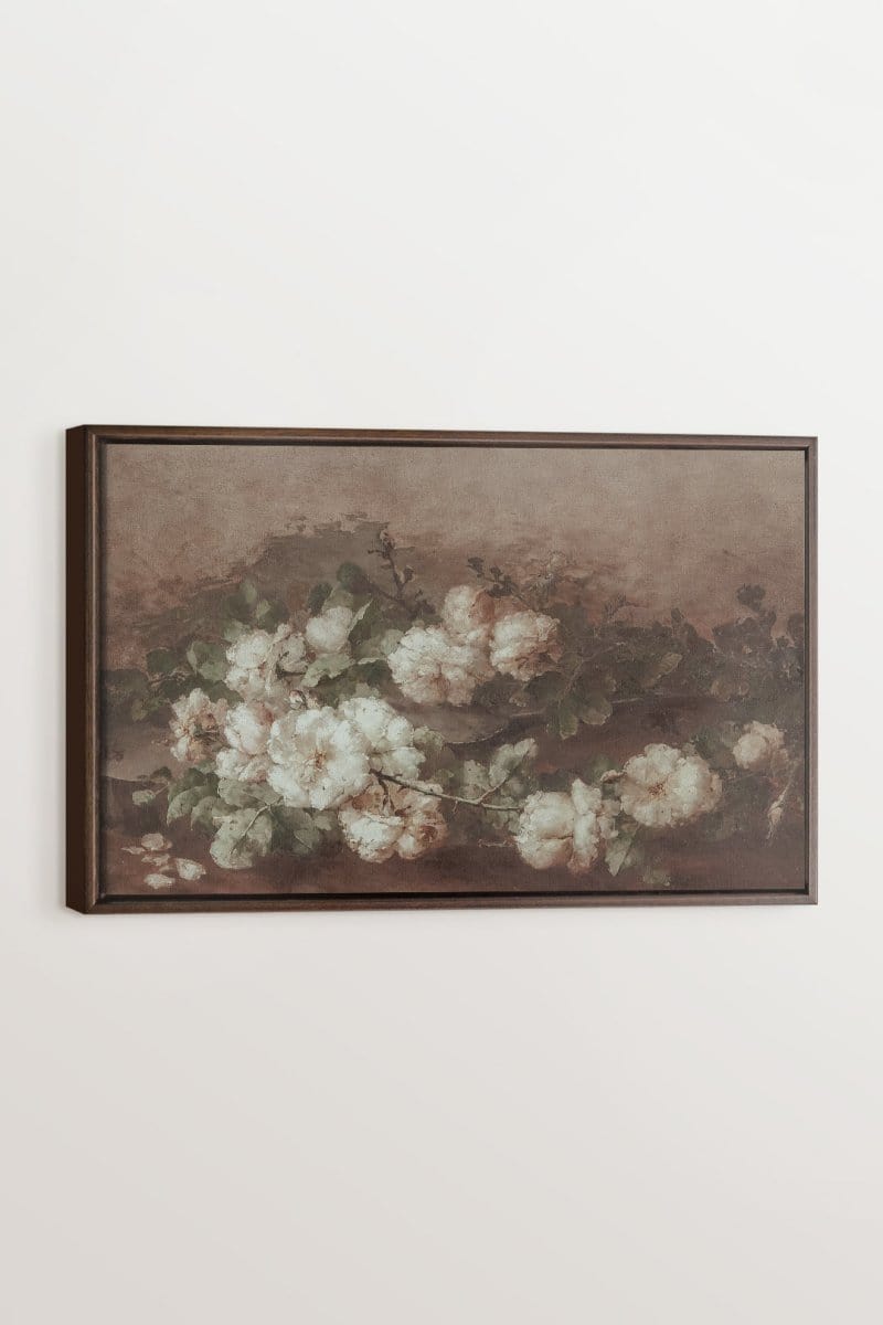 WEISSE PIVOINE, Werk auf gespanntem Canvas