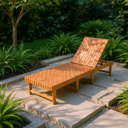 Brisa Outdoor Chaise Lounger - Brown